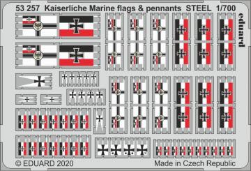 Kaiserliche Marine flags & pennants Steel 1/700 
