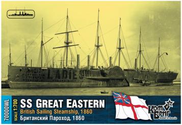 SS Great Eastern, British Sailing Steamship, 1860 Waterline 