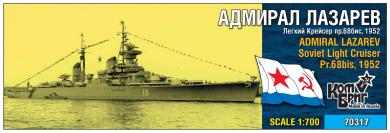 Admiral Lazarev Soviet Light Cruiser Pr.68bis, 1952 