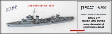 Sims DD-409 USS 1938 