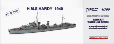 HMS Hardy, Destroyer, 1940 