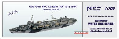 USS Gen. W.C. Langfitt (AP 151) Transport Ship 1944 