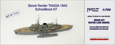 German S-Boot-Tender Tanga 1943 plus Schnellboot S-7 