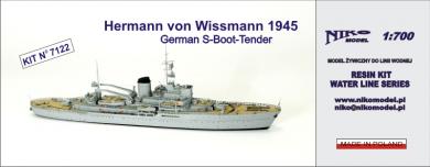 Hermann von Wissmann, German S-Boat Tender\; 1945 