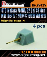 OTO Melara 76mm/62 Cal SR gun (x4) 