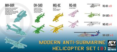 1/700 Modern Anti-Submarine Helicopter Set (B) 
