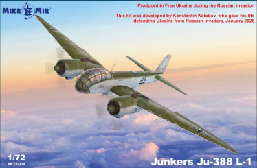 1/72 Junkers Ju-388L-1 reconnaissance aircraft 