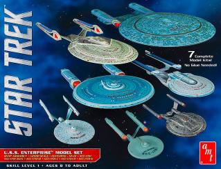 USS Enterprise model set - 7 kits 