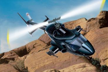 Airwolf Helicopter 1/48 with clear body 