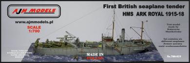 HMS Ark Royal (1915-18) First British Seaplane-Tender 
