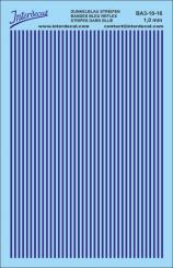 Streifen Dunkelblau 1,0 mm Stripes Dark Blue 