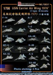 USN Carrier Air Wing 1970ies (11 types - 60 aircraft) 