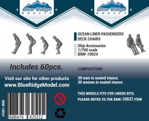 Ocean Liner Passengers sitting (60 pcs.) 