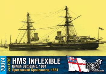 HMS Inflexible, British Battleship, 1881 