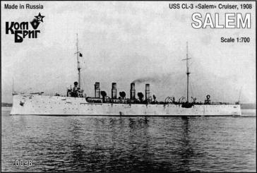 USS Salem CL-3, Cruiser, 1908 