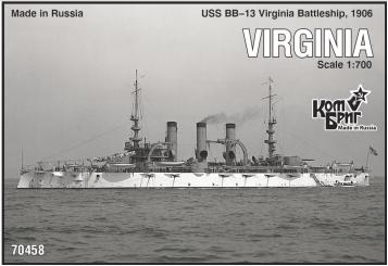 Virginia BB-13, USS 1906 