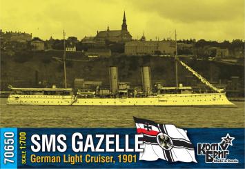 SMS Gazelle, German Light Cruiser, 1901 