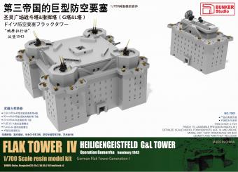 Flak Tower IV - Heiligengeistfeld G & L Tower (Operation Gomorrha) Hamburg 1943 