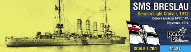 SMS Breslau light cruiser, 1912 