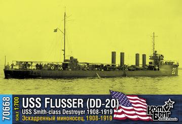 USS Flusser (DD-20), Smith-class Destroyer, 1908-1919 