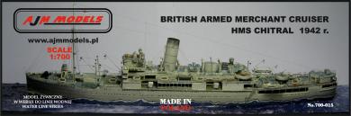 British Armed Merchant Cruiser HMS Chitral 1942 