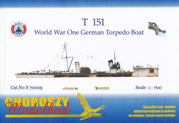 T 151 WWI German Torpedo Boat 