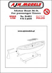 36 ft Motor Boat for Passenger Liners (x4) 