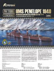 HMS Penelope Light Cruiser 1940 Deluxe Full Hull 