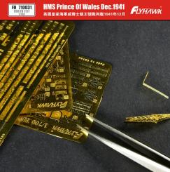 HMS Prince of Wales British Battleship 1941 -Photoetch 