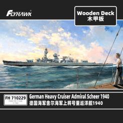 1/700 heavy cruiser Admiral Scheer 1940 Wooden Deck 