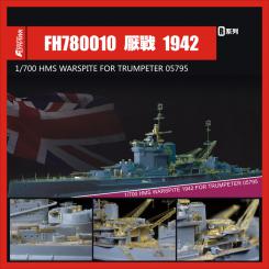 HMS Warspite 1942 (for Trumpeter 05795) 