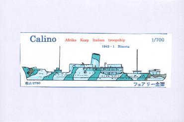 1/700 Calino Italian Troopship Afrika Korp 1943 1 Bizerta 