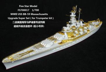 USS Massachusetts Super Set for Trumpeter  