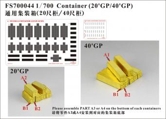 1/700 Container 20&#39; (x8) and 40&#39; (x7) 