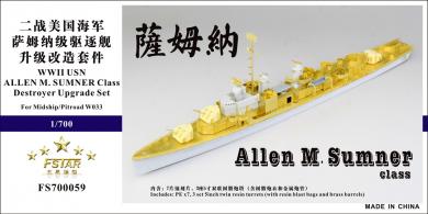 USS Allen M. Sumner class destroyer upgrade set 
