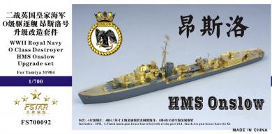 WWII Royal Navy O-Class Destroyer HMS Onslow upgrade set 