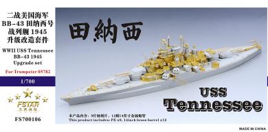 USS Tennessee BB-43 1945 Super upgrade set 