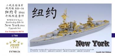 WWII USS New York BB-34 1944 upgrade set 