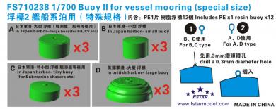 Buoy II (for vessel mooring) 3 each in 4 sizes 