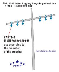1/700 Mast Rigging Rings in general use 