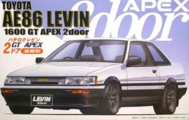 1/24 AE86 Levin 2Door GT APEX Late Model 
