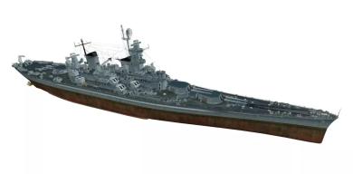 3D printed Kit 1/700 US Battleship Georgia (World of Warships) 
