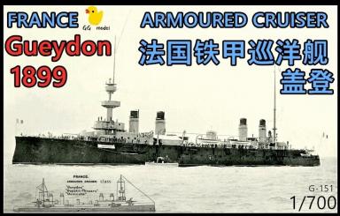 1/700 French Cruiser Gueydon 3D gedruckt 