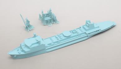 1/700 French Tanker Var Durance Class 3D gedruckt 