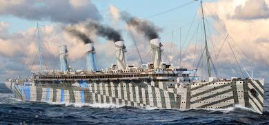 RMS Olympic as troopship WWI 1:700 