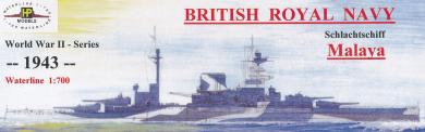 HMS Malaya Schlachtschiff 1943 