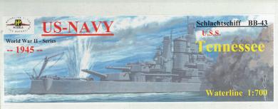 Tennessee USS /BB-43 -1945- letztes Exemplar 