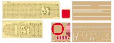 Wooden Deck for Aircraft Carrier Junyo 