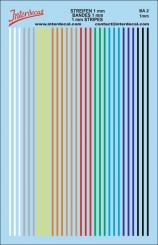 Streifen verschiedene Farben 1,0 mm Stripes assorted colours 