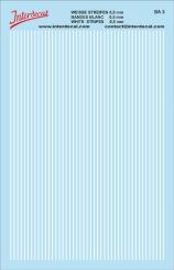 Streifen Weiss 0,5 mm Stripes White 